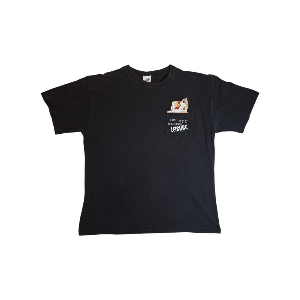 Vintage 2001 Warner Bros Studio Store Foghorn Leghorn Pocket T Shirt Mens L